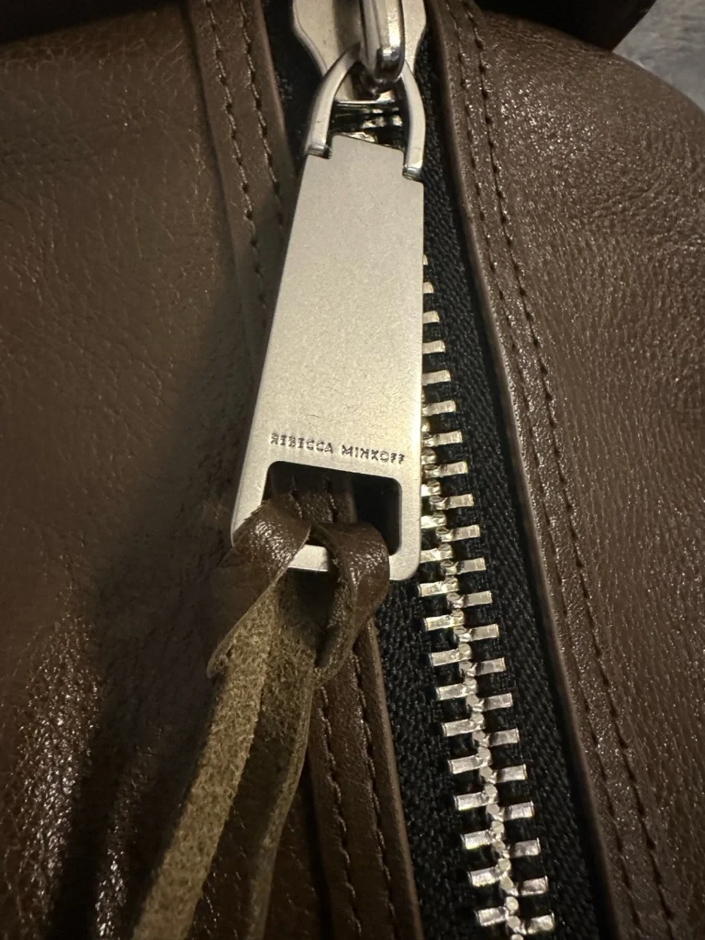 Rebecca Minkoff Medium Julian Leather Backpack Brown